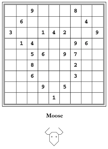 Sudoku Stories: "Moose"