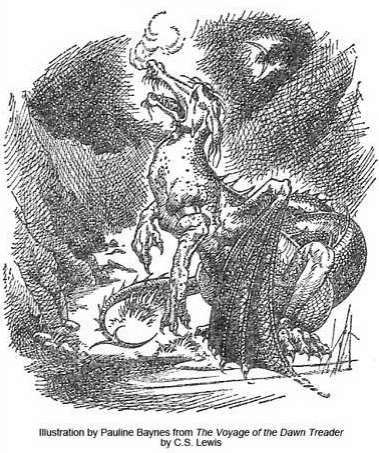 Eustace the dragon, from _Voyage of the Dawn Treader_